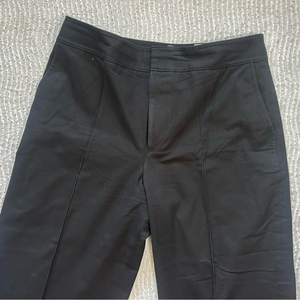 Club Monaco Black Wide Leg Pants Size 12 Casual Business Slacks (tiny hole) - Picture 3 of 11